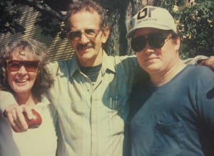 Richard Jackson (right) with Fanny & Phil Levine